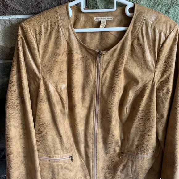 Tan Bomber Jacket - Picture 1 of 3